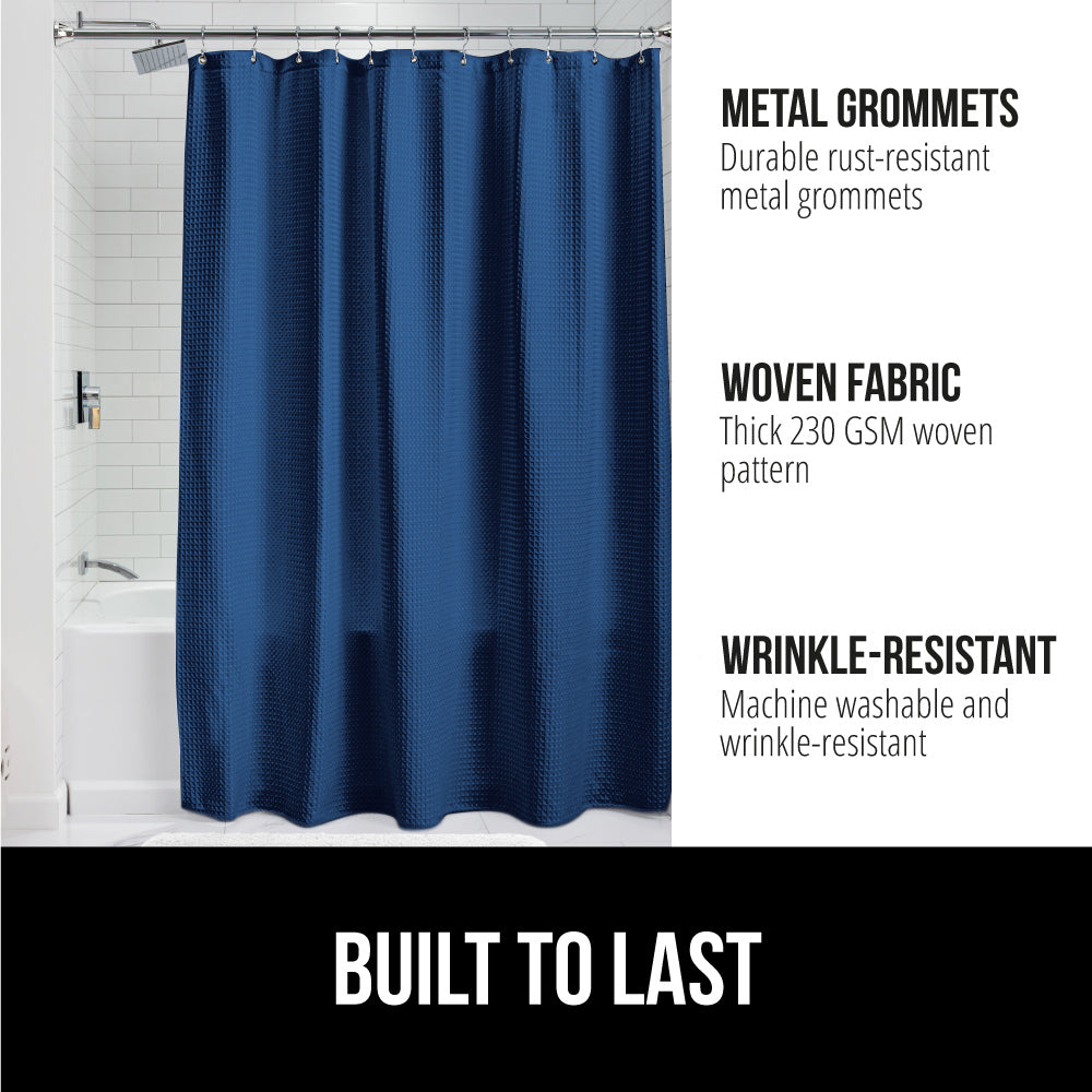 Waffle Shower Curtain  Gorilla Grip   