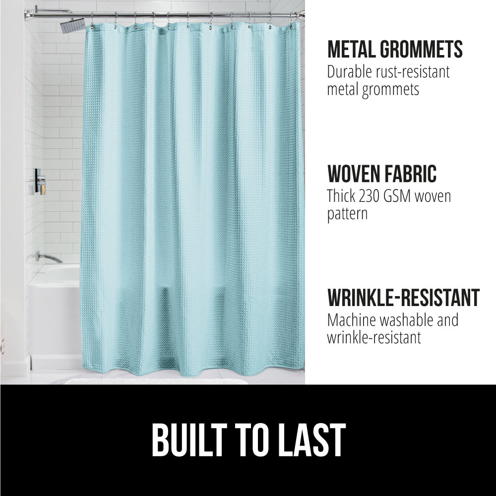 Waffle Shower Curtain  Gorilla Grip   