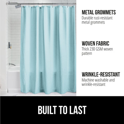 Waffle Shower Curtain  Gorilla Grip   