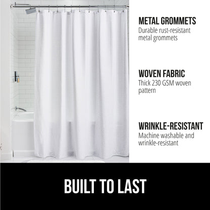 Waffle Shower Curtain  Gorilla Grip   