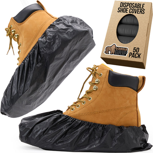 Gorilla Guard Shoe Covers Gorilla Grip Waterproof Plastic 50 Pack