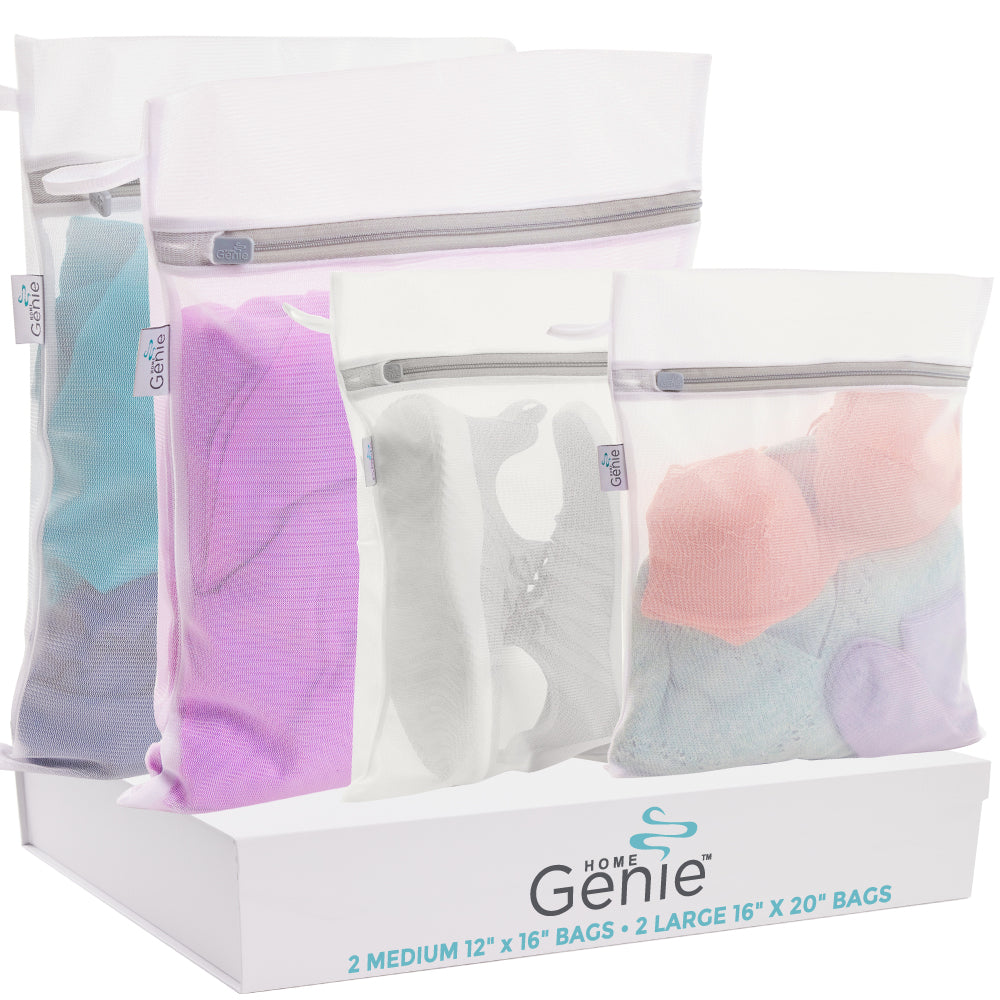 Home Genie Delicate Laundry Bags Gorilla Grip 2 Medium + 2 Large (4 Pack)