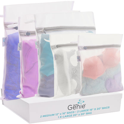 Home Genie Delicate Laundry Bags Gorilla Grip 2 Medium + 2 Large + 1 X-Large (5 Pack)