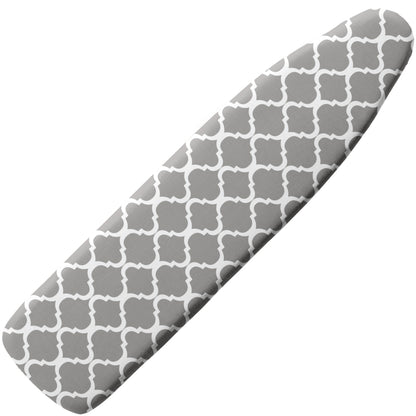 Ironing Board Cover  Gorilla Grip Gray Quatrefoil 15" x 54" 