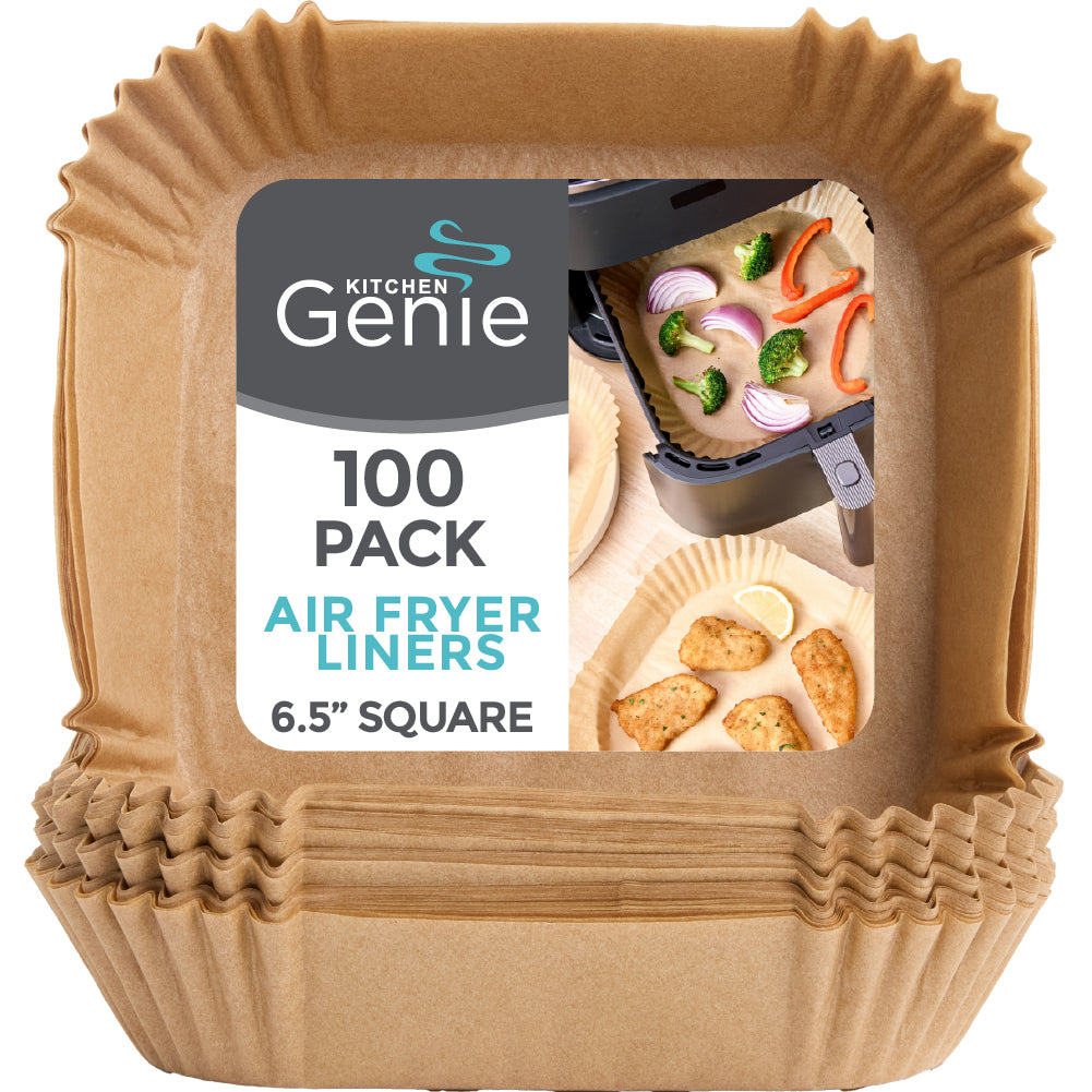 Kitchen Genie Air Fryer Liners Gorilla Grip 6.5" Square 100