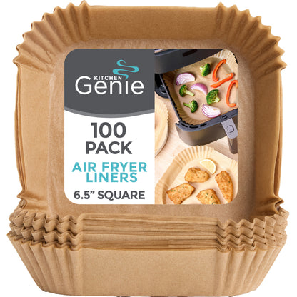 Kitchen Genie Air Fryer Liners Gorilla Grip 6.5" Square 100