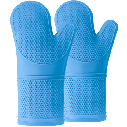 Oven Mitts  Gorilla Grip True Aqua 14.5" 