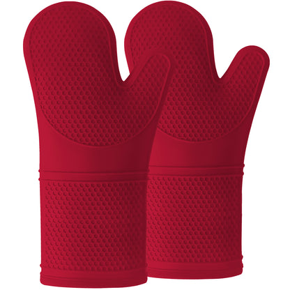 Oven Mitts  Gorilla Grip Red 14.5" 