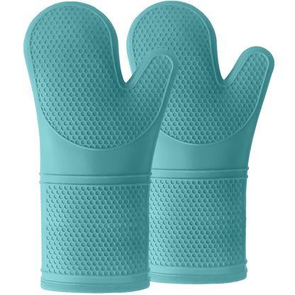 Oven Mitts  Gorilla Grip Turquoise 14.5" 