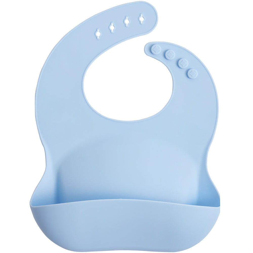 Silicone Bib  Gorilla Grip Blue  