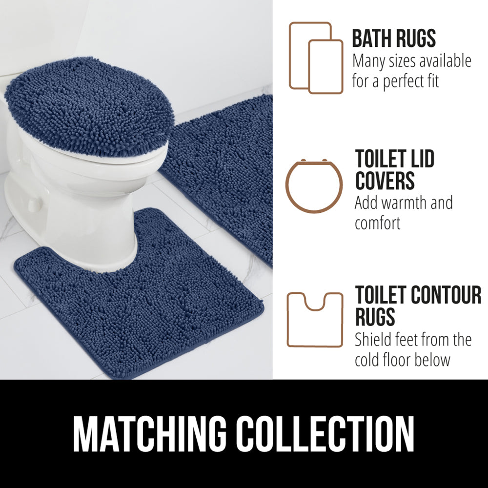Chenille Bath Rug Contour Bath Accessories Gorilla Grip