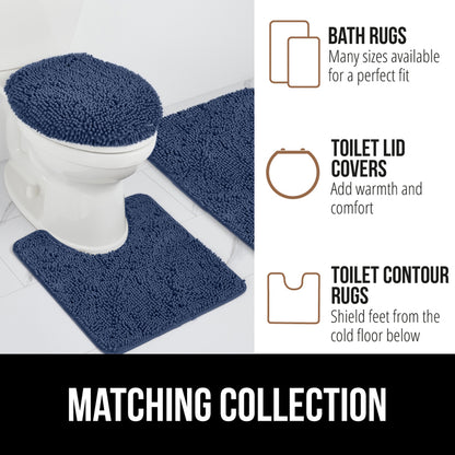 Chenille Bath Rug Contour Bath Accessories Gorilla Grip
