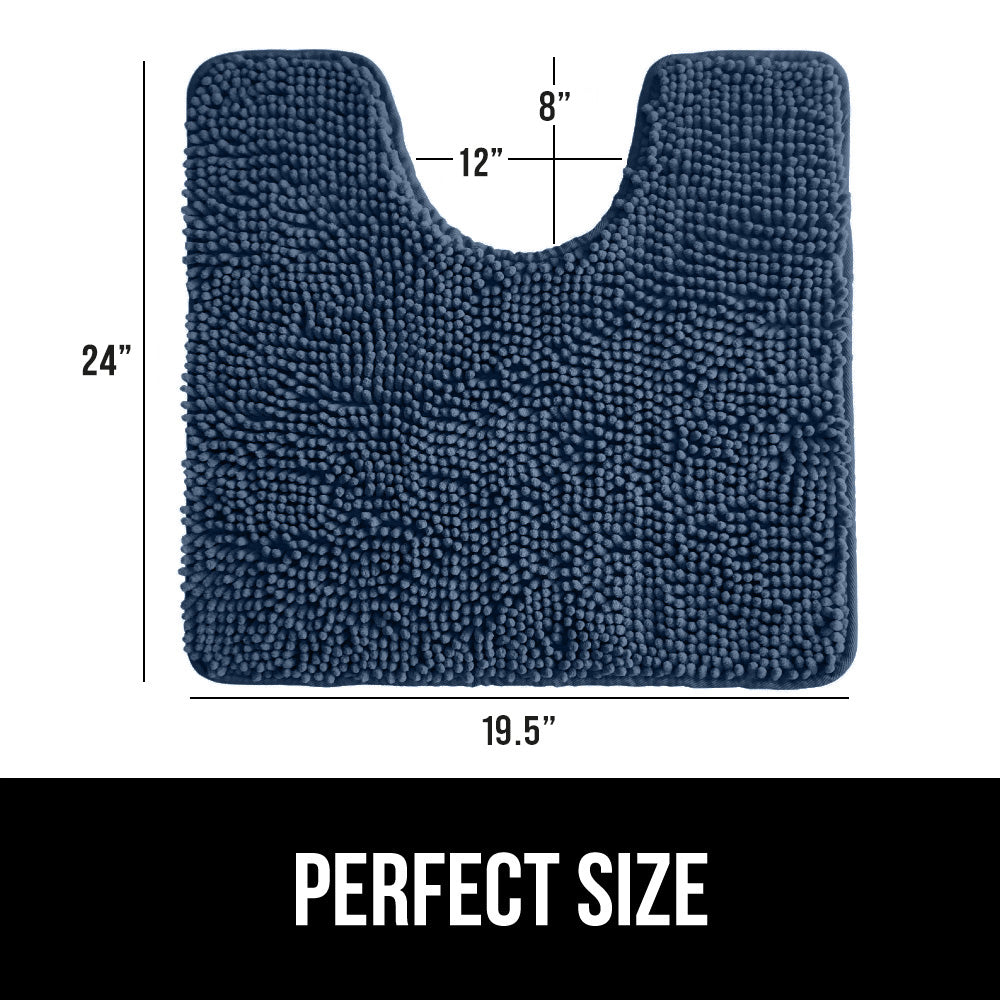Chenille Bath Rug Contour Bath Accessories Gorilla Grip