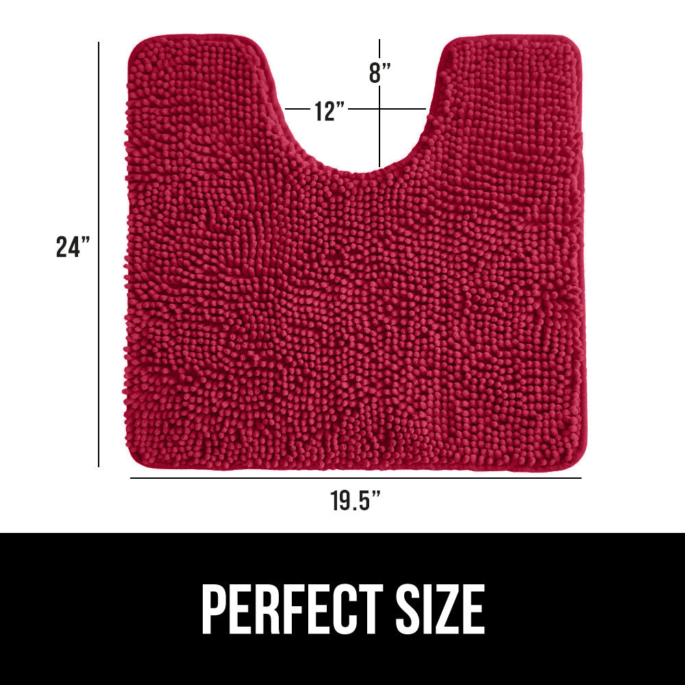 Chenille Bath Rug Contour Bath Accessories Gorilla Grip