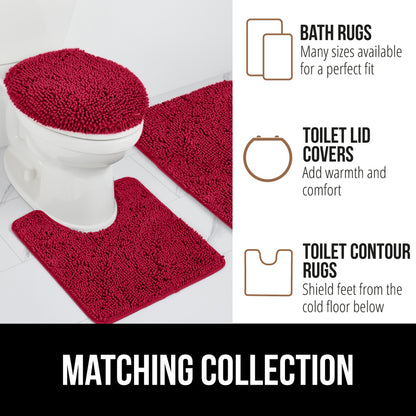 Chenille Bath Rug Contour Bath Accessories Gorilla Grip