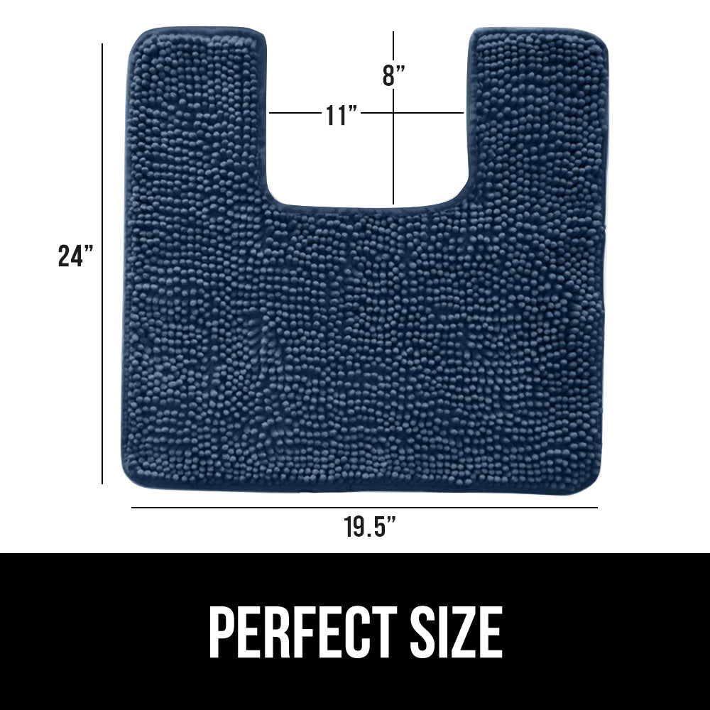 Chenille Bath Rug Contour Bath Accessories Gorilla Grip