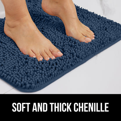 Chenille Bath Rug Contour Bath Accessories Gorilla Grip