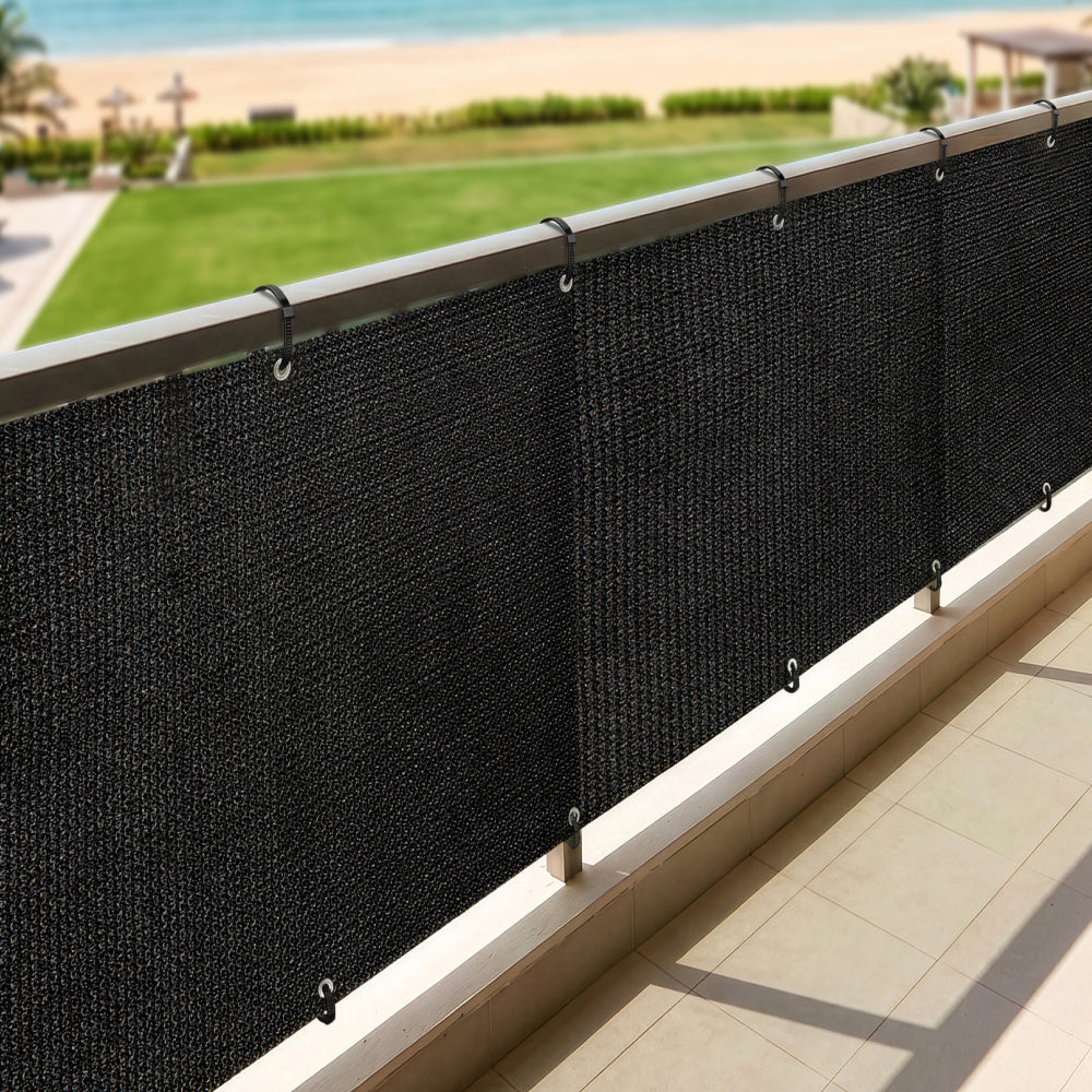 Rugged Rhino Fence Privacy Screen Rugged Rhino Black 3 x 10 ft