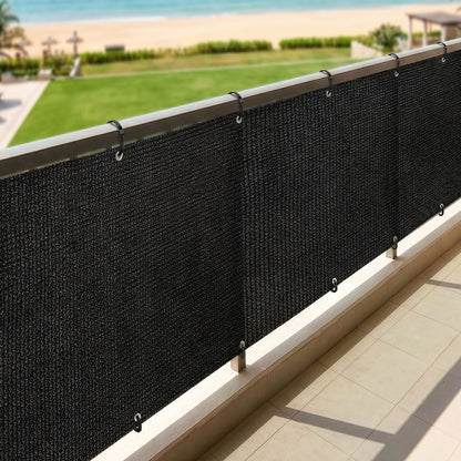 Rugged Rhino Fence Privacy Screen Rugged Rhino Black 3 x 10 ft