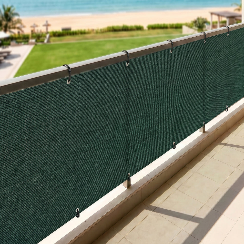 Rugged Rhino Fence Privacy Screen Rugged Rhino Hunter Green 3 x 10 ft