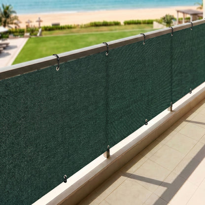 Rugged Rhino Fence Privacy Screen Rugged Rhino Hunter Green 3 x 10 ft