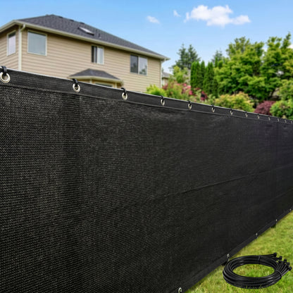 Rugged Rhino Fence Privacy Screen Rugged Rhino Black 4 x 10 ft