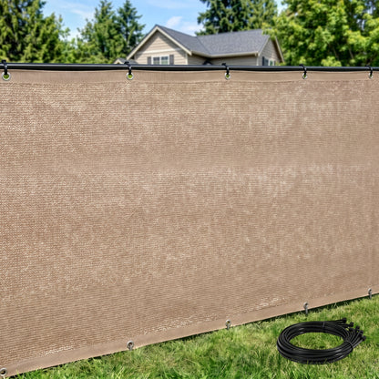 Rugged Rhino Fence Privacy Screen Rugged Rhino Beige 6 x 10 ft