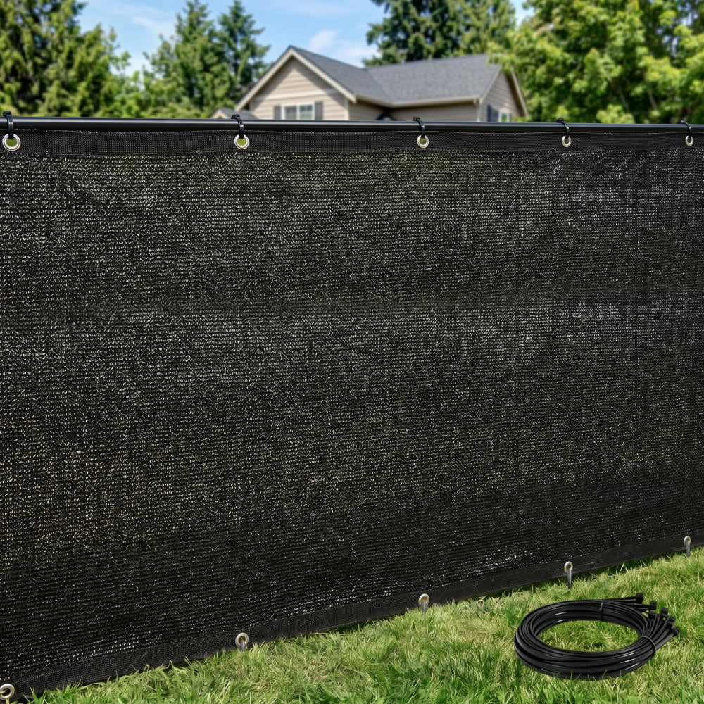 Rugged Rhino Fence Privacy Screen Rugged Rhino Black 6 x 10 ft