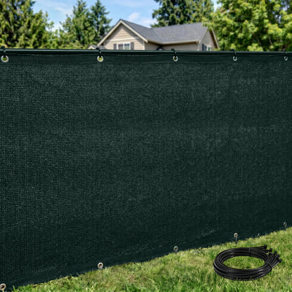 Rugged Rhino Fence Privacy Screen Rugged Rhino Hunter Green 6 x 10 ft