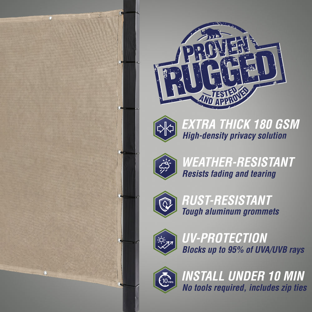 Rugged Rhino Fence Privacy Screen Rugged Rhino