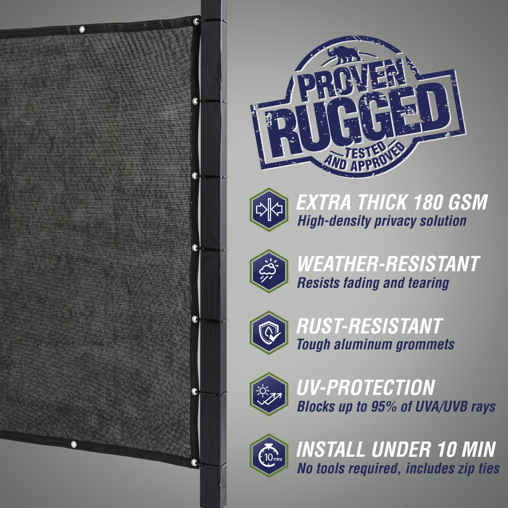 Rugged Rhino Fence Privacy Screen Rugged Rhino