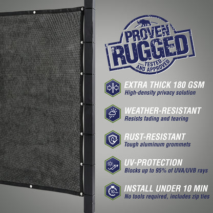 Rugged Rhino Fence Privacy Screen Rugged Rhino