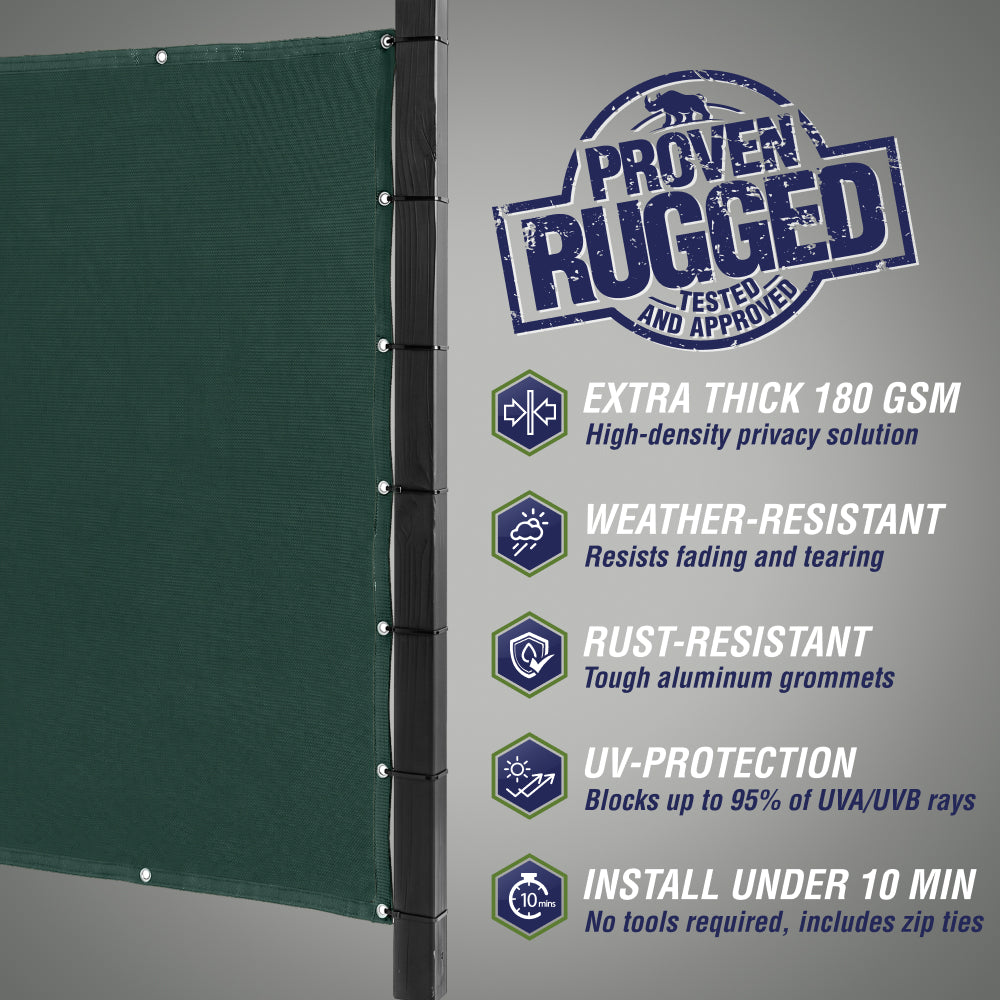 Rugged Rhino Fence Privacy Screen