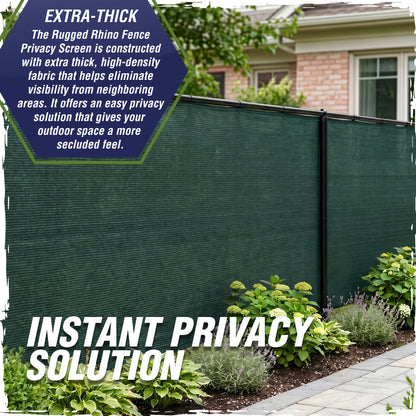 Rugged Rhino Fence Privacy Screen