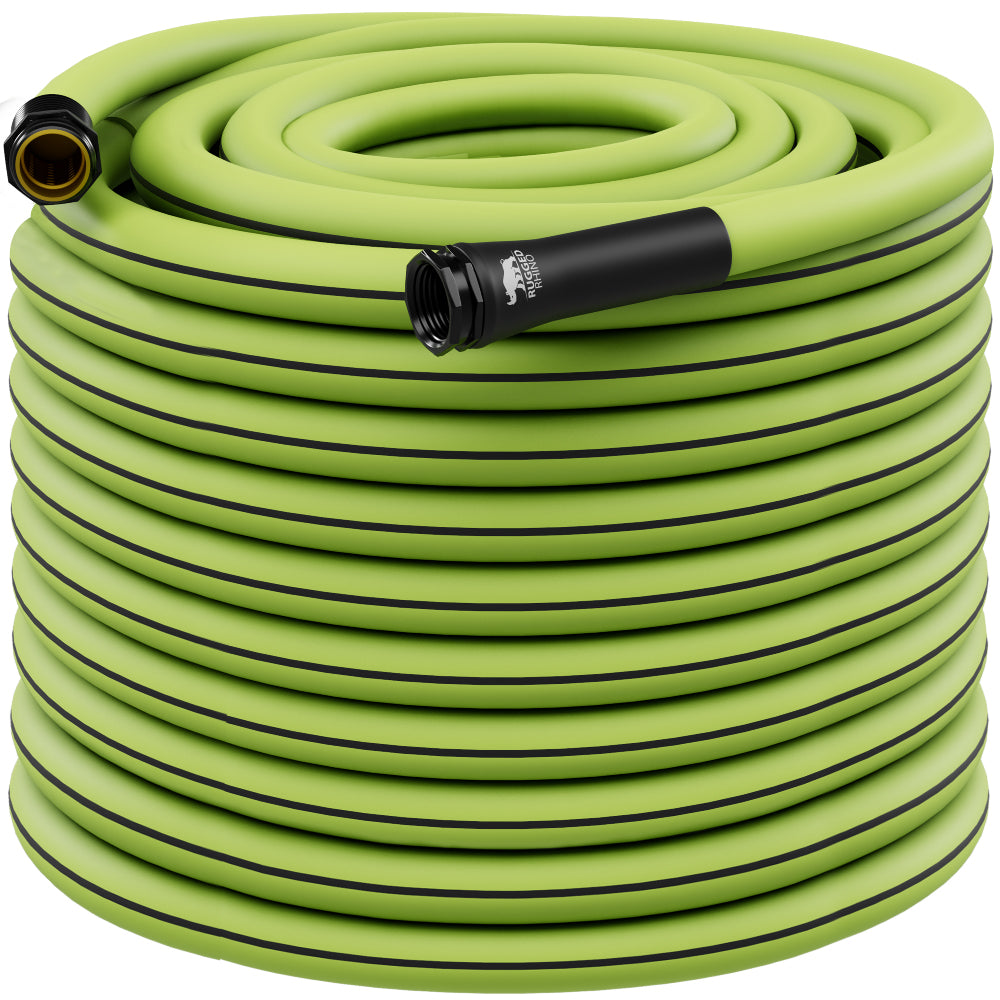 Rugged Rhino Garden Hose Gorilla Grip Green/Black 25 Feet