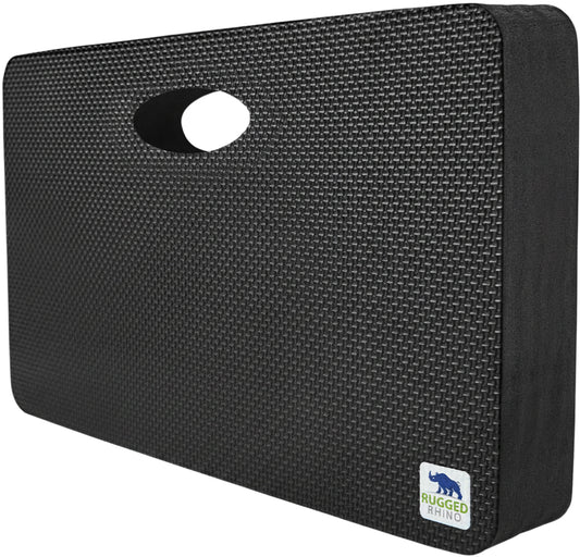 Rugged Rhino Heavy Duty Kneeling Pad Gorilla Grip Onyx Black 1 Pack
