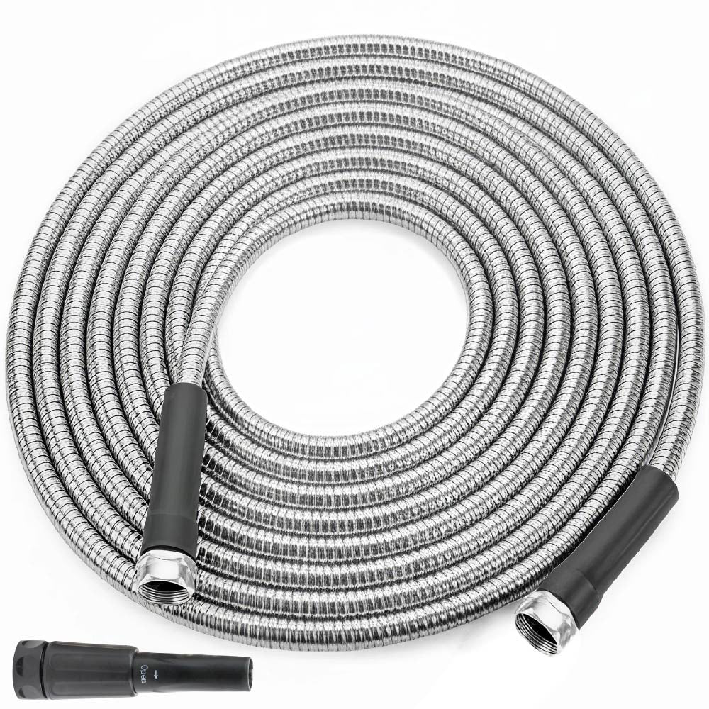Rugged Rhino Metal Hose Gorilla Grip Black 25ft