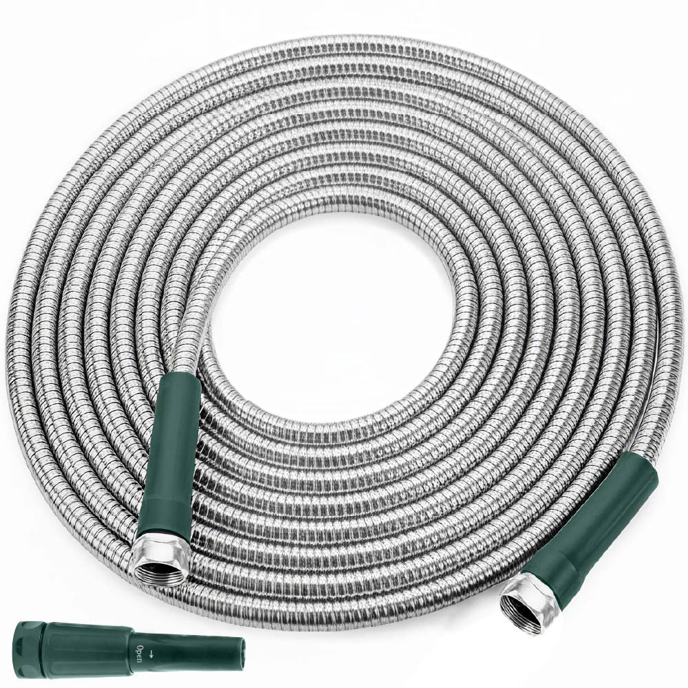 Rugged Rhino Metal Hose Gorilla Grip Hunter Green 25ft