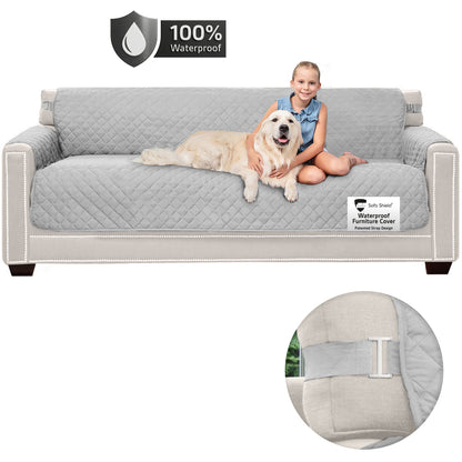 Sofa Shield Waterproof Sofa Cover Gorilla Grip Light Grey Oversized Sofa