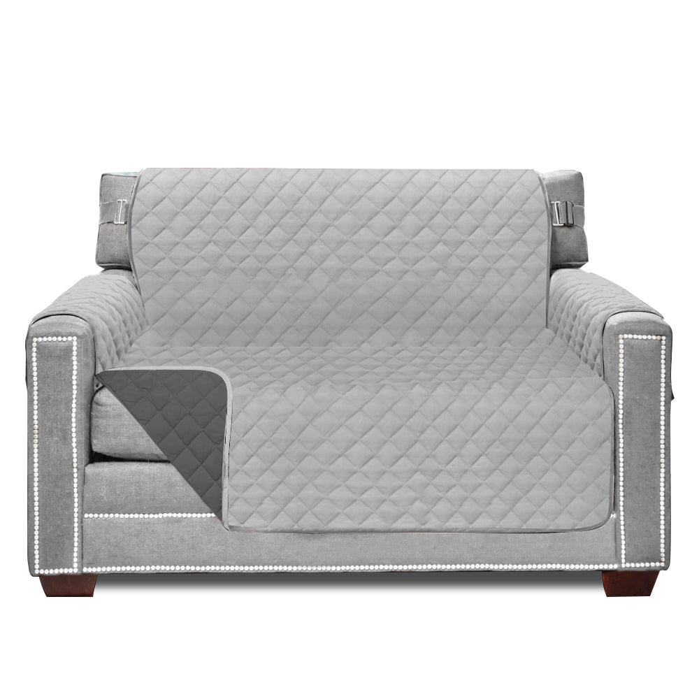 Sofa Shield Couch Slip Cover Gorilla Grip Light Gray/Charcoal Large Chair