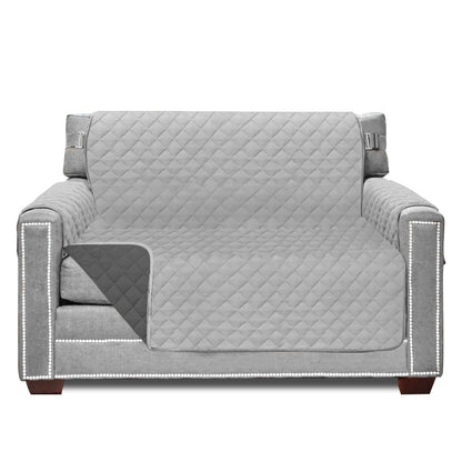 Sofa Shield Couch Slip Cover Gorilla Grip Light Gray/Charcoal Large Chair