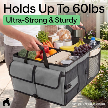 Trunk Organizer Gorilla Grip Gray ACT