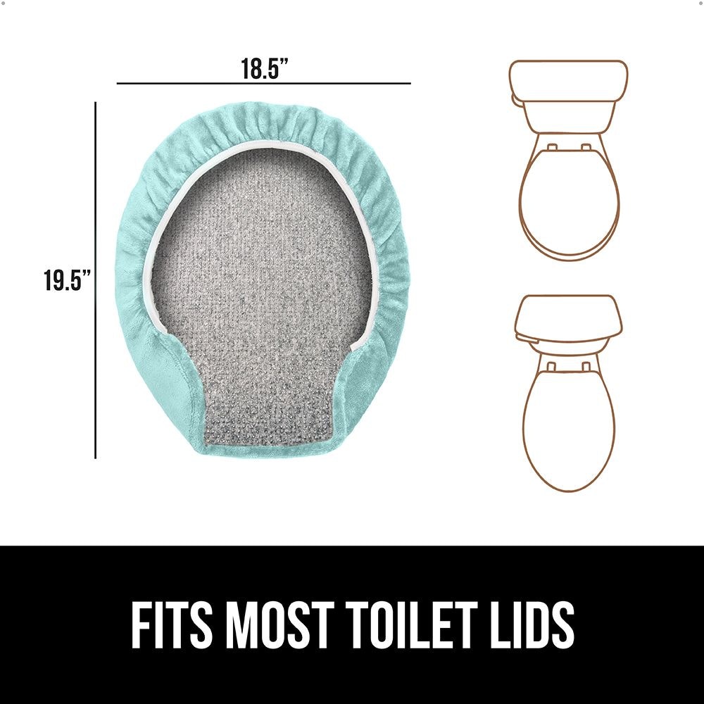 Toilet Lid Cover Gorilla Grip SeaBlue ICONS2