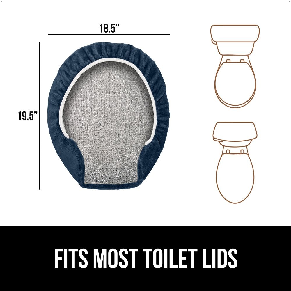 Toilet Lid Cover Gorilla Grip Navy ICONS2