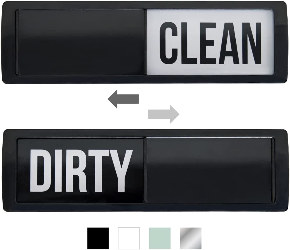 Dirty Clean Dishwasher Magnet Rectangle Magnet Dirty / Clean Dishwasher  Rectangle Magnet