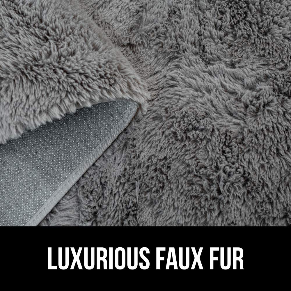 Gorilla Grip Premium Faux Fur Area Rug, 6x9, Fluffy Sheepskin Shag Carpet  Accent Rugs for Bedroom and Living Room, Luxury Indoor Home Decor, Bed Side  Floor Plush Carpets, Rectangle, Beige 