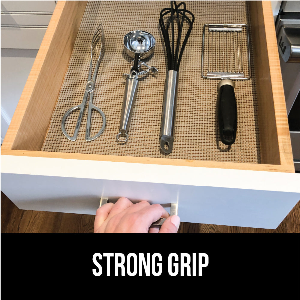 Gorilla Grip Wire Shelf Liner Set of 4 and Ribbed Drawer Liner, Wire Shelf  Liner Size