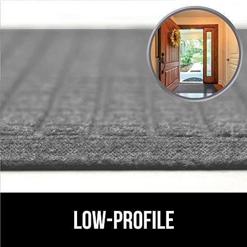 Gorilla Grip Ultra Absorbent Moisture Guard Doormat, Absorbs Up to 2.75 Cups of Water, Stain and Fade Resistant, Spiked Rubber B
