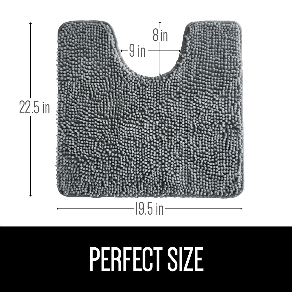 Gorilla Grip Original Luxury Chenille Bathroom Rug Mat, 30x20, Extra Soft  and Ab