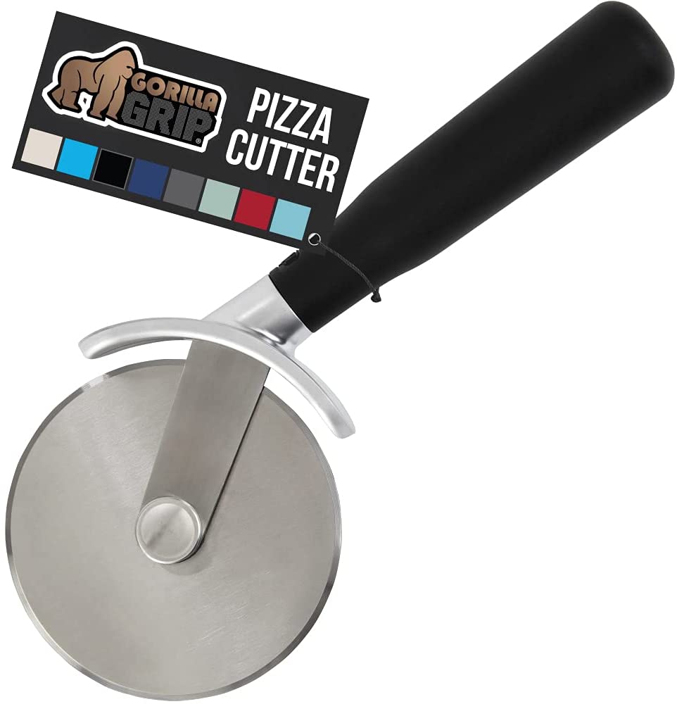 Stainless Steel Pizza Wheels & Cutter Round Pizza Divider & Knife